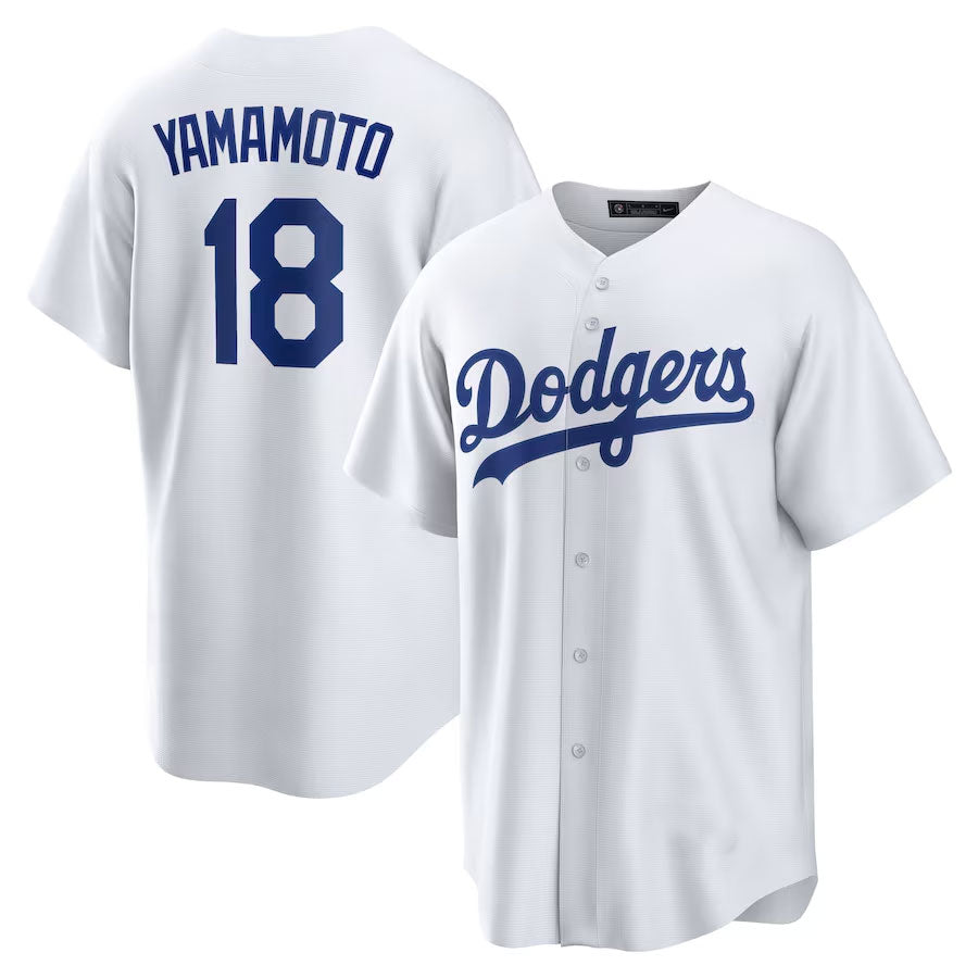 Yoshinobu Yamamoto Los Angeles Dodgers Home  Player Jersey  Youth  | Men | Women
